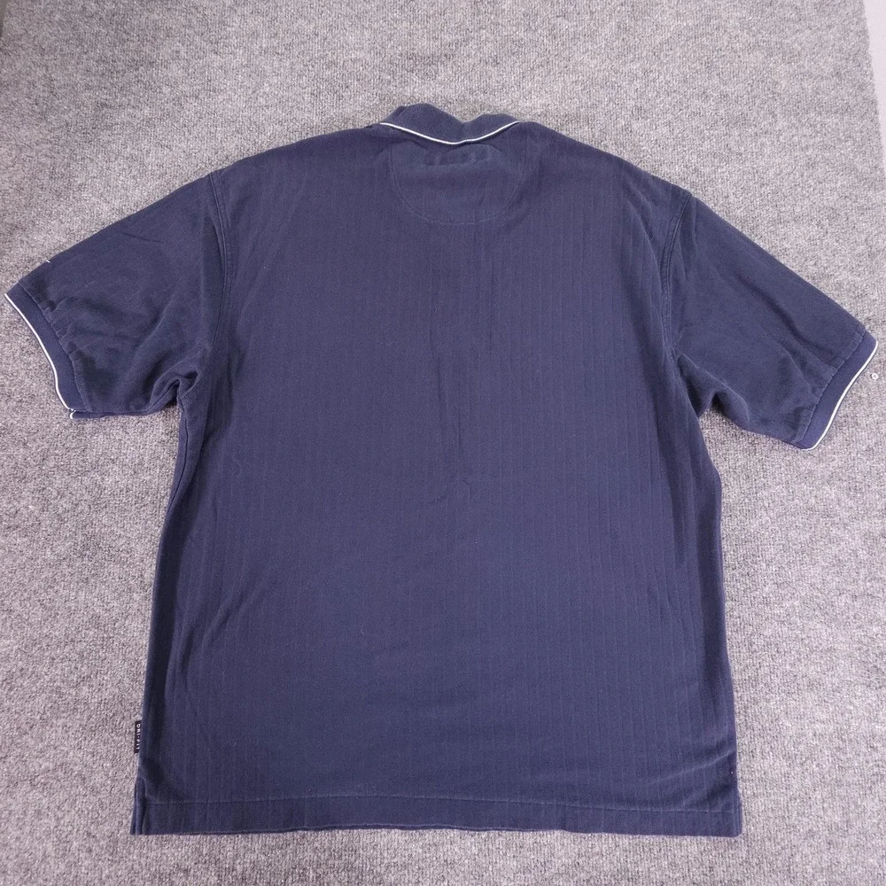 Nike Golf Polo Shirt Mens Large Blue Dri-Fit Embroidered Swoosh Athletic Classic